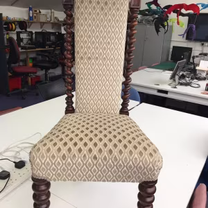 Antique prie dieu prayer or nursing chair