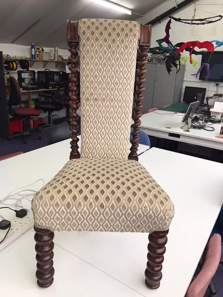 Antique prie dieu prayer or nursing chair